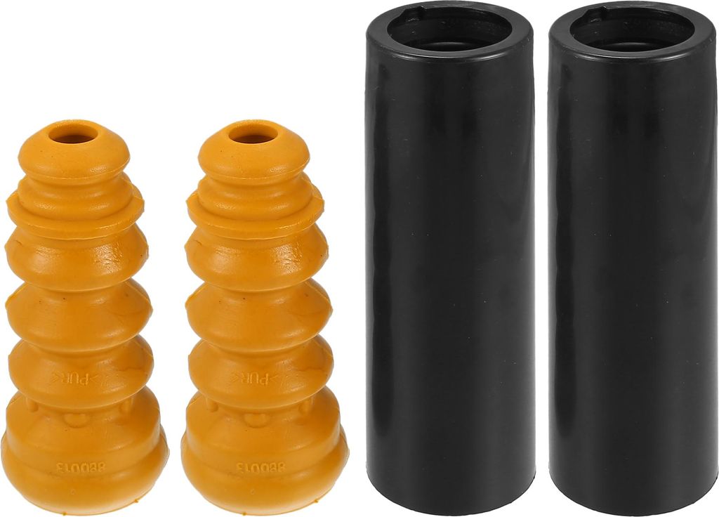 Heckstoßdämpfer-Federungsbegrenzer-Stoßdämpfer-Stiefel-Kit, für AUDI A2 2000-2005, Gummi, Nr. 1J0512131B/6Q0512131B, Schwarz Gelb, 2er Set