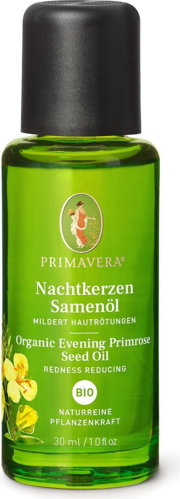 PRIMAVERA Nachtkerzensamenöl bio mildert Hautrötungen, 30 ml Öl