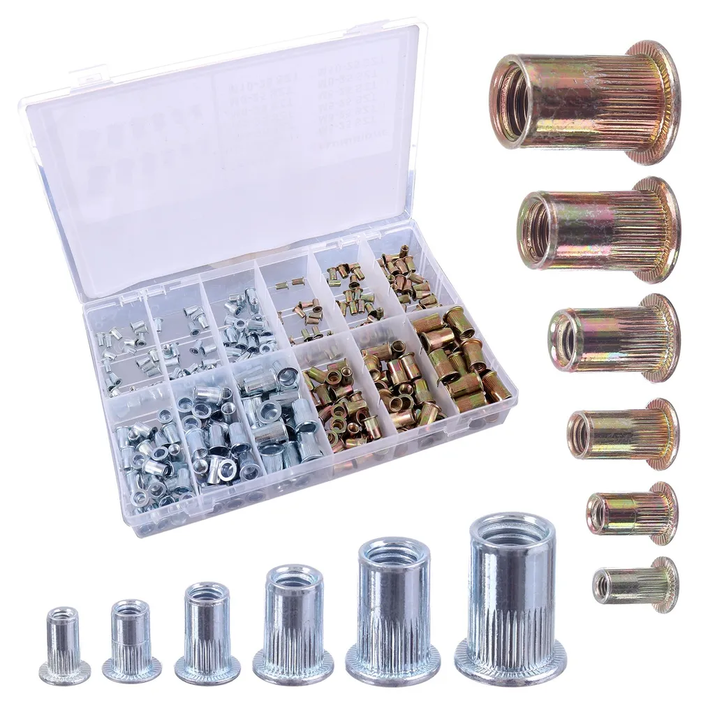 Kit de 300 Rivets Robustes en Acier et Aluminium M3 à M10 DN-F1140