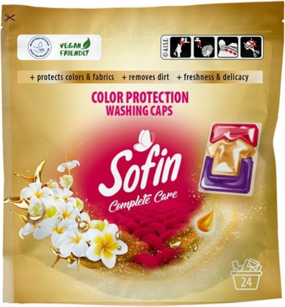 SOFIN Complete Care & Color Protection Washing Caps 24 szt. Zdjęcie produktu 