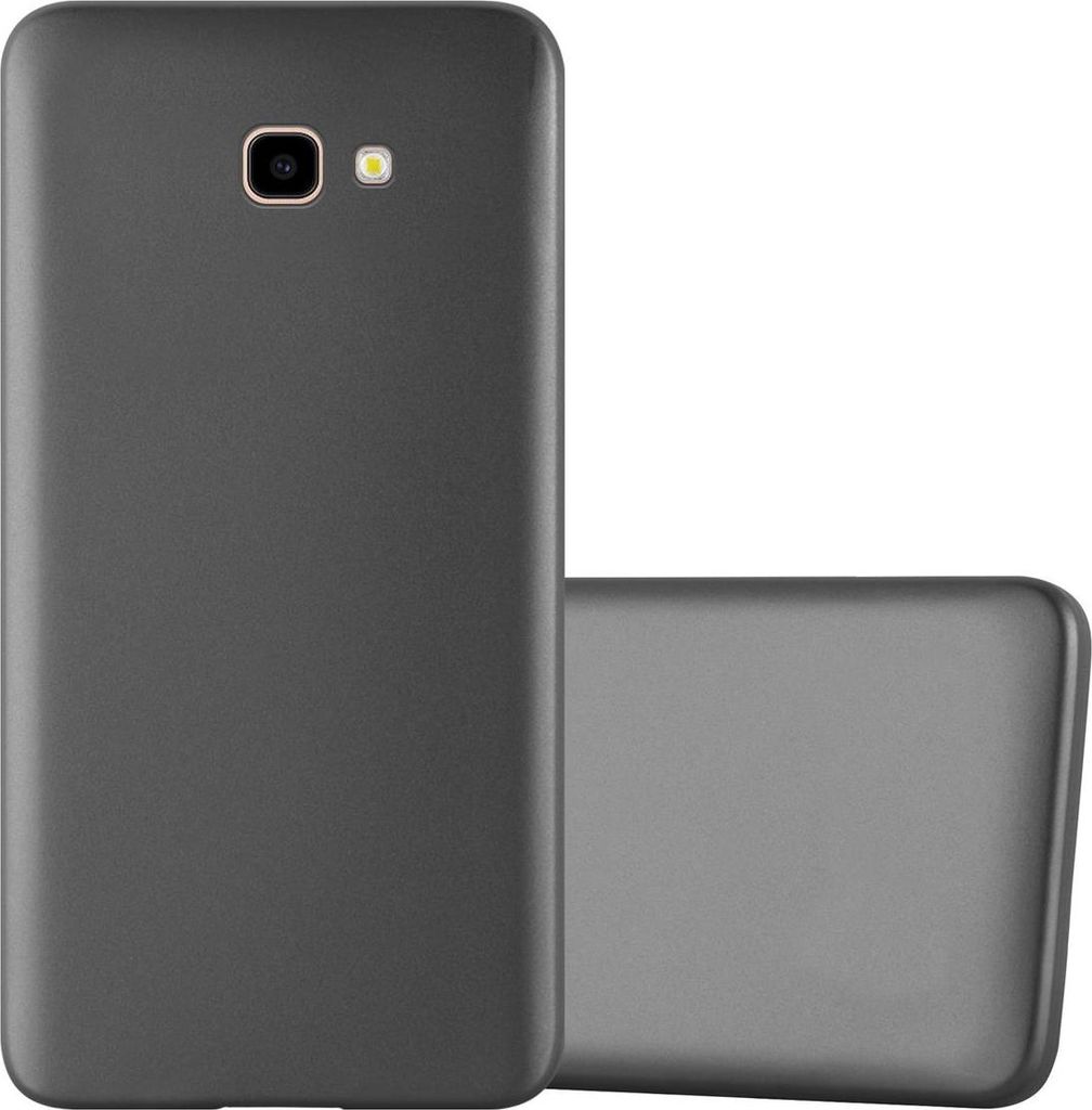 Cadorabo Schutzhülle für Samsung Galaxy J4 PLUS Hülle in Grau Handyhülle TPU Silikon Etui Cover Case