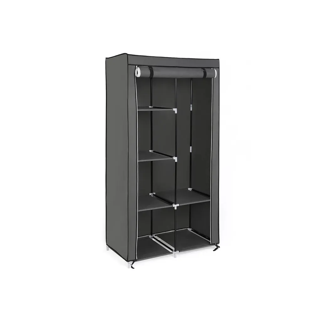 Armadio Pieghevole Ole In And OutdoorMatch 88x45x170cm Grigio Moderno