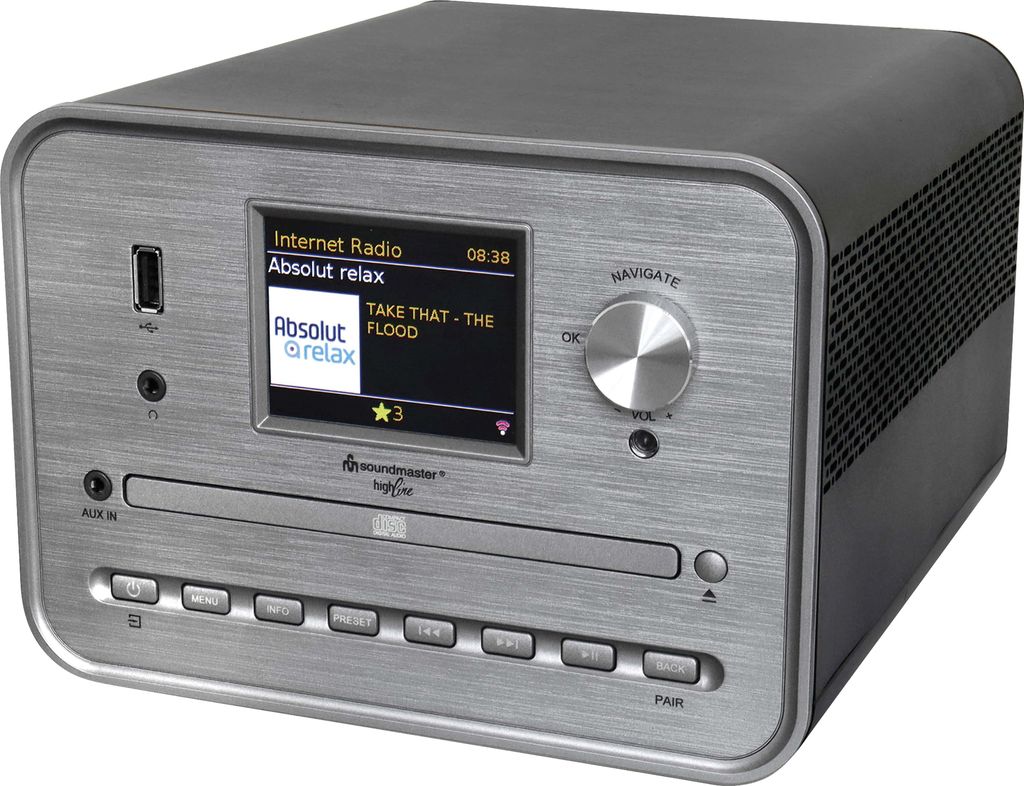 Soundmaster Internet-Radio ICD1050SW grau - Stereo Produktbild 
