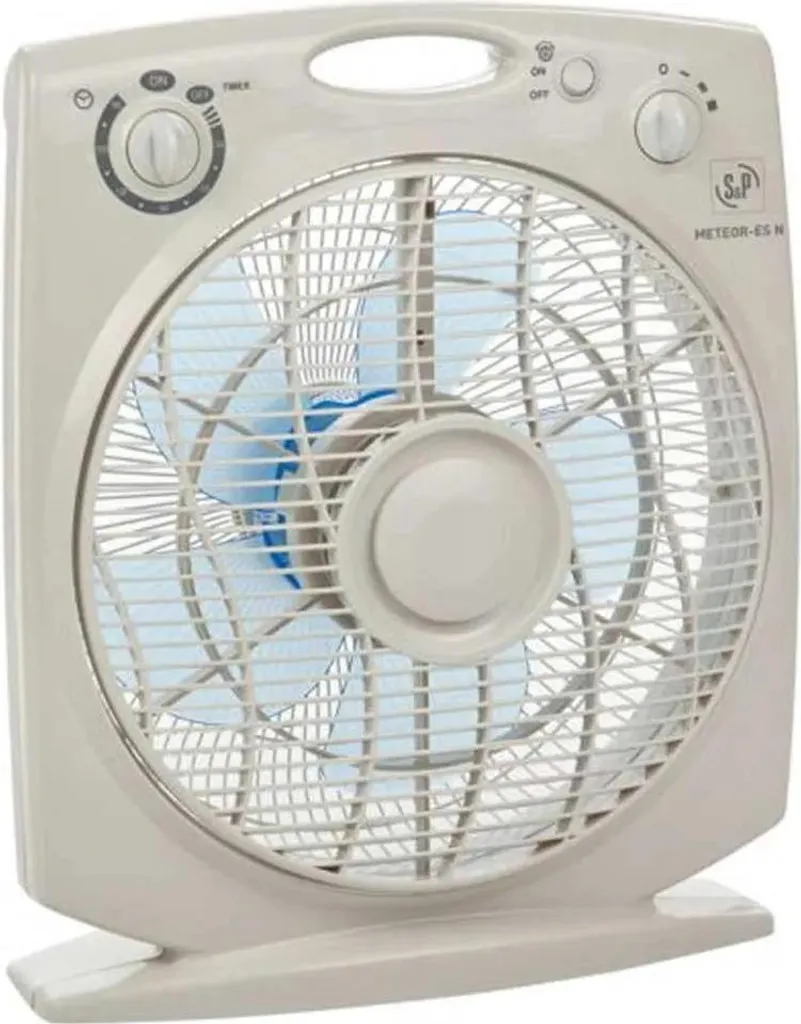 Ventilateur de sol inclinale S&P 69711 Gris avec 3 vitesses d'air