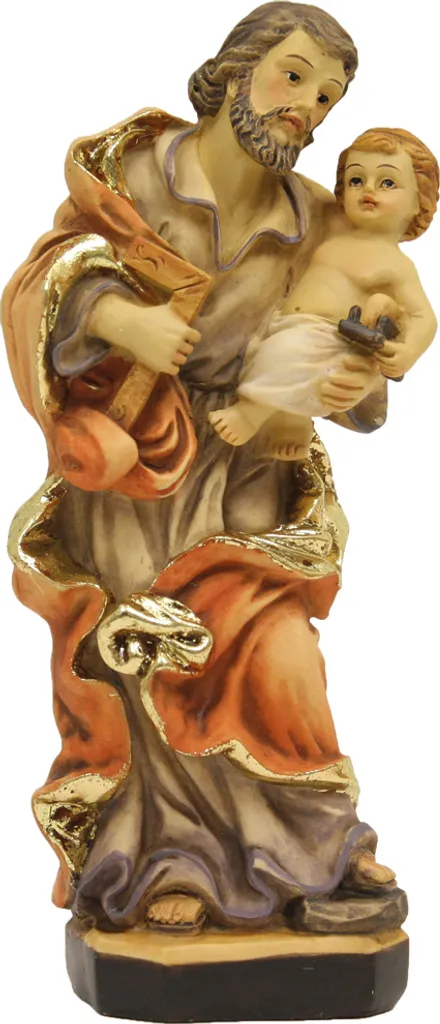 Statua San Giuseppe 20cm FADEDA per Presepe Artistico Natalizio