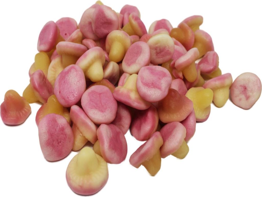 Fruchtgummi Jelly Mushrooms fruchtig weiche Pilze halal Produktbild 