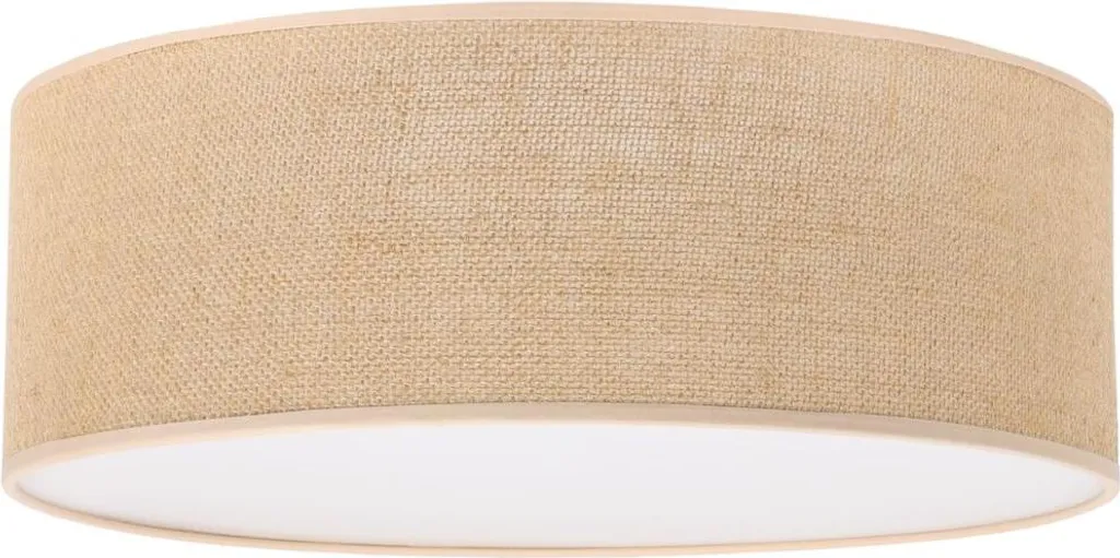 Plafonnier Juta Plexi beige 40cm E27 pour salon design moderne