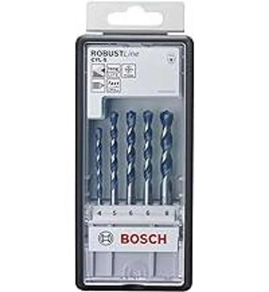 Set Punte Muro Bosch 5 Pezzi Carburo Tungsteno 4-8mm | Prezzo Online