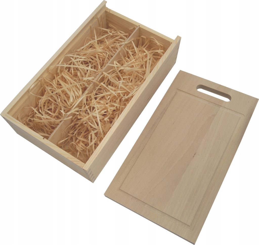 Doppelkasten für Wein, 2-in-1 Design, Holz mit Filz