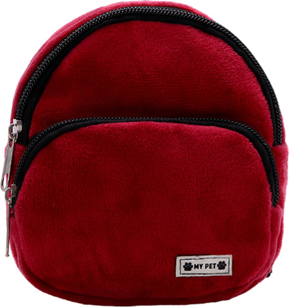 Hundegeschirr-Rucksack mit Reißverschluss, verstellbar, Schnellverschluss, Mini-Größe, für Spaziergänge im Freien, für Haustiere, Selbsttrage...