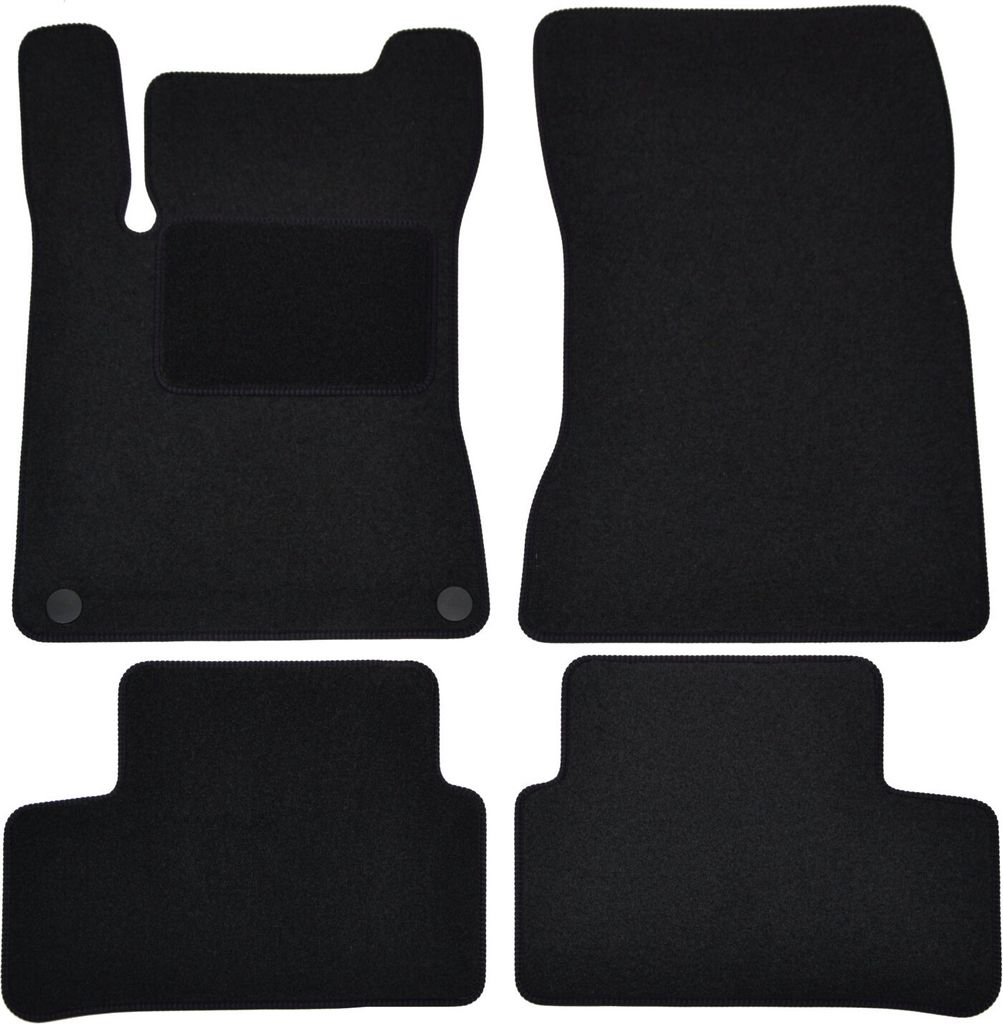 J&J AUTOMOTIVE | Velours Fußmatten Autotepiche Passend Für Mercedes B Class W247 4tlg, Genaue Passform, rutschfeste Untregrund, Verstärkt Im Ped...