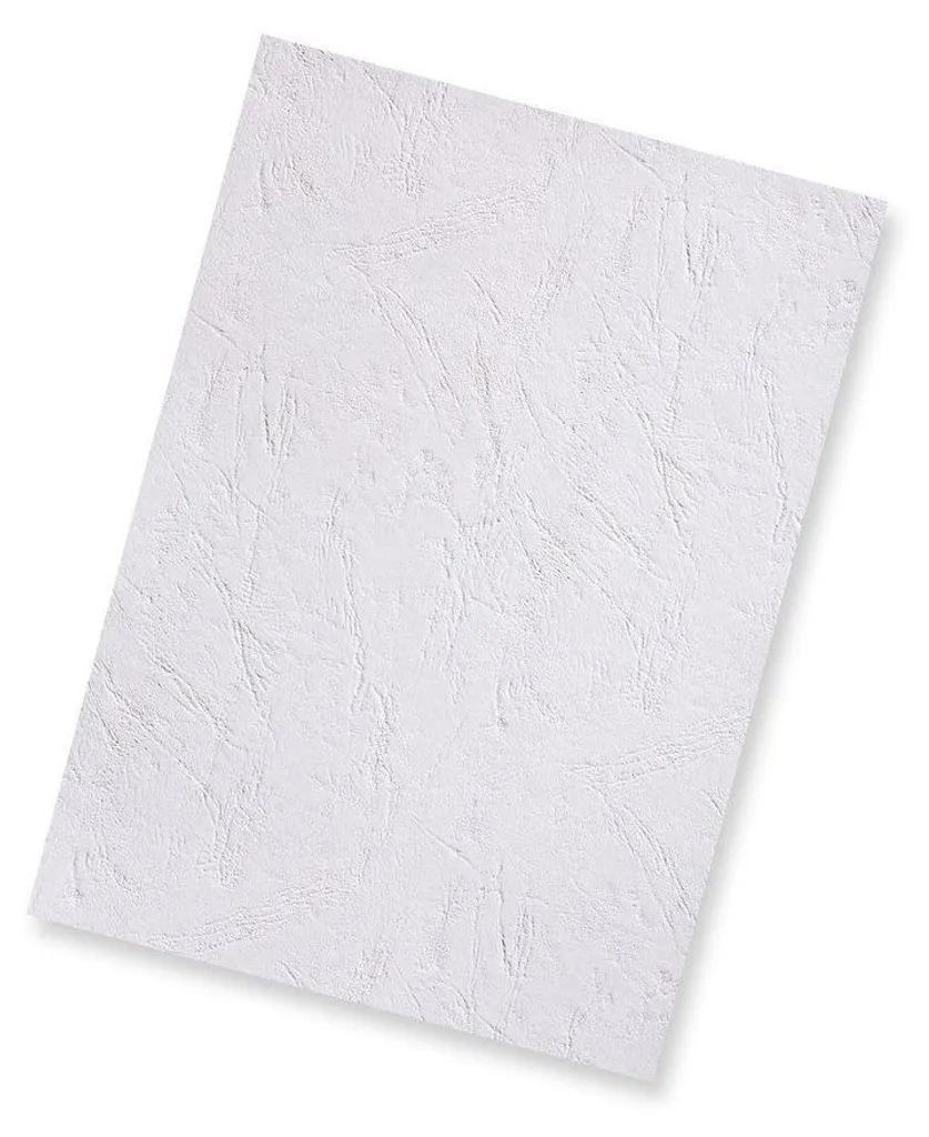 Couverture Reliure A4 Rigide Blanche Aspect Cuir Pavo Haute Qualité