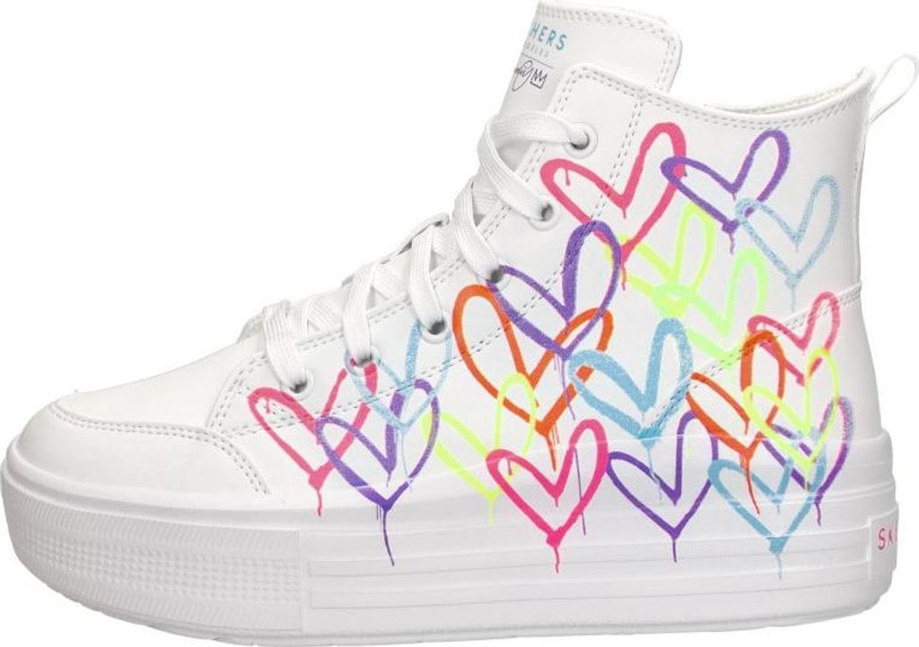 Skechers Hyperlift  Veterschoen hoog - Wit - Maat 35 Produktbild 