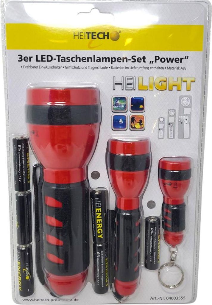zestaw 3 latarek LED Power 4003555 Zdjęcie produktu 