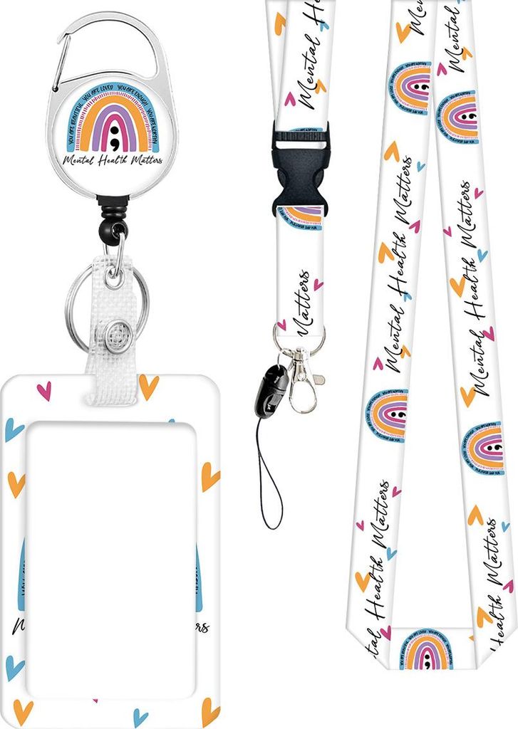 Lehrer-Lanyards für Ausweis und Schlüssel, hübsches Perlen-Lanyard mit Ausweishalter für Lehrerinnen und Krankenschwestern