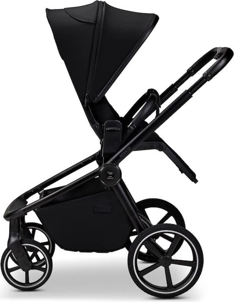 Moon Resea 2.0 Komkinderwagen 3in1-Set mit Babyschale Cosmo 2.0, Farbe/Dessin:Onyx