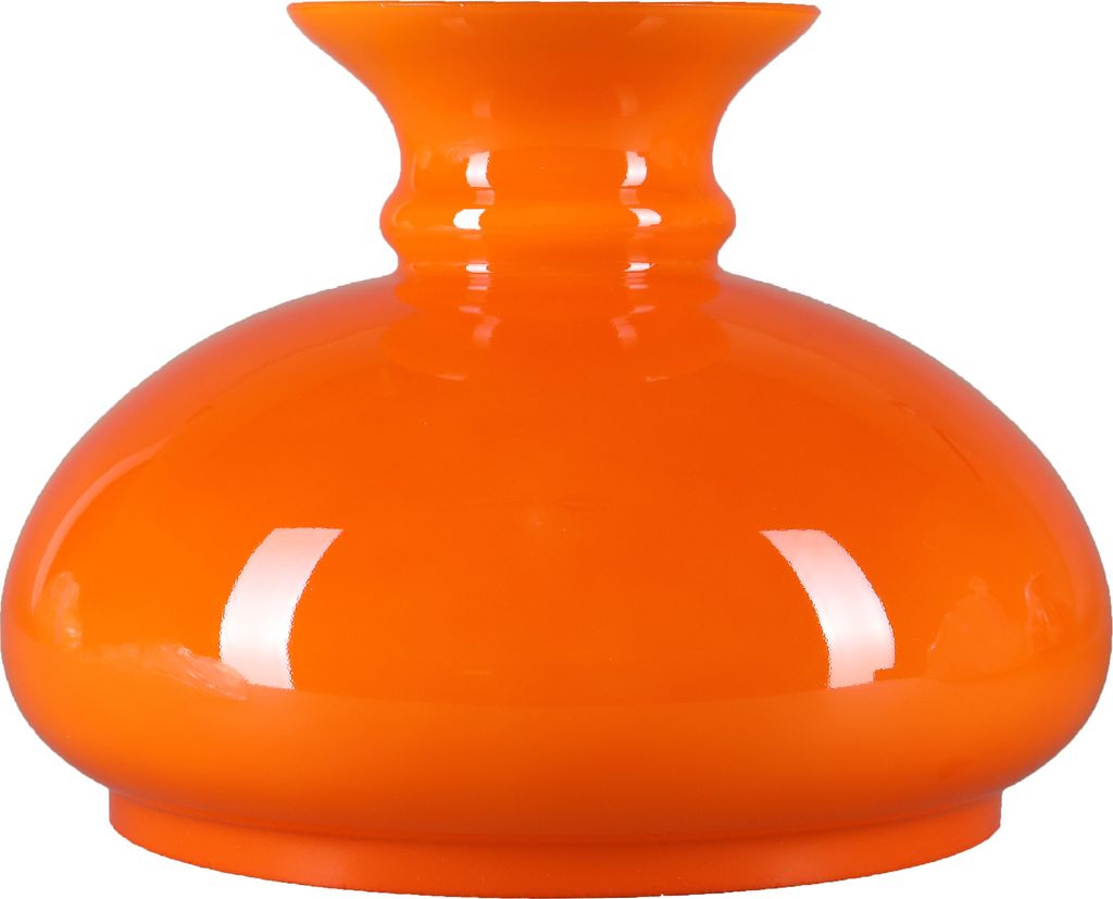 Lampenglas Ersatzglas Petroleumglas Lampenschirm Glasschirm Ø 200mm Orange