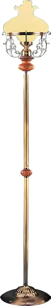 Lampadaire d'angle luxueux 185 cm or et verre pour lecture et décoration