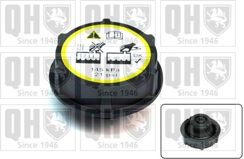 QUINTON HAZELL FC528 Verschlussdeckel Kühlmittelbehälter für FORD Fiesta Mk6 Schrägheck (JA8, JR8) FOCUS III Turnier Fiesta Mk5 Schrägheck Kug...