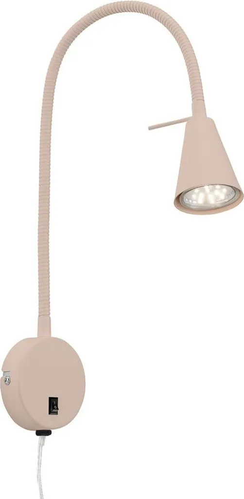 Lampada Parete Briloner TUSA Senza Fili Beige Braccio Flex 45cm