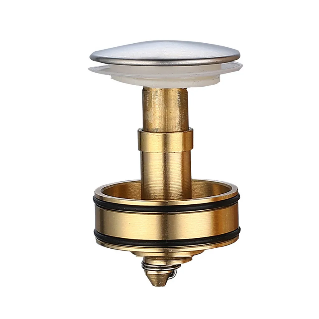 Piletta Lavabo Click-Clack Argento Silver | Ottone e Sifone con Filtro