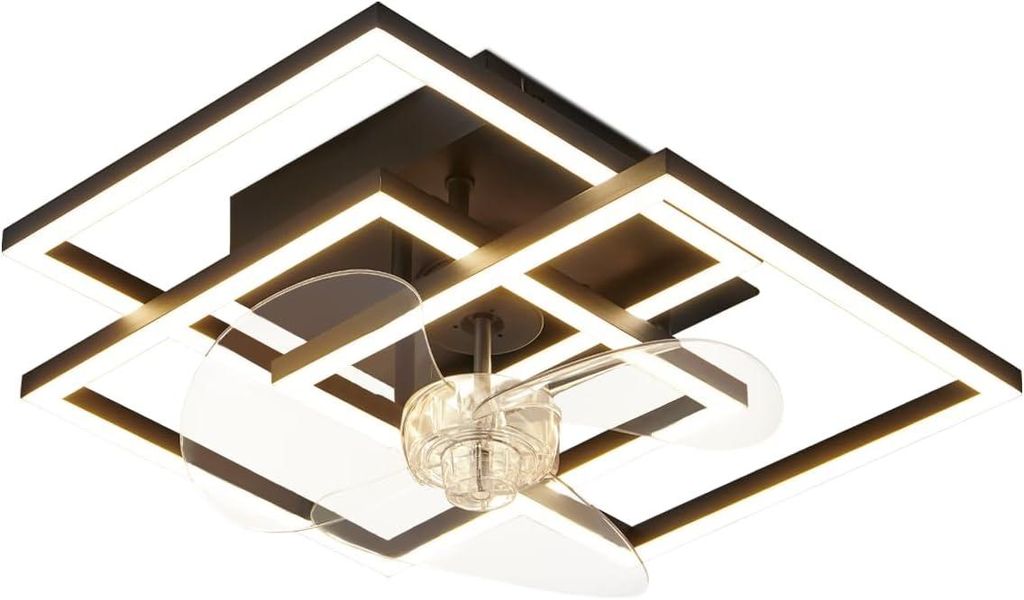ZMH Deckenventilator LED Beleuchtung 6 Gang 37CM Produktbild 