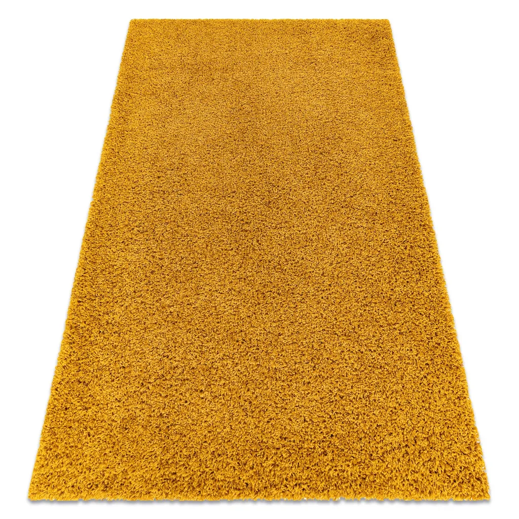 Tapis Anti-Froid SOFFI Jaune d'Or 200x290 cm - Isolation et Douceur Sol