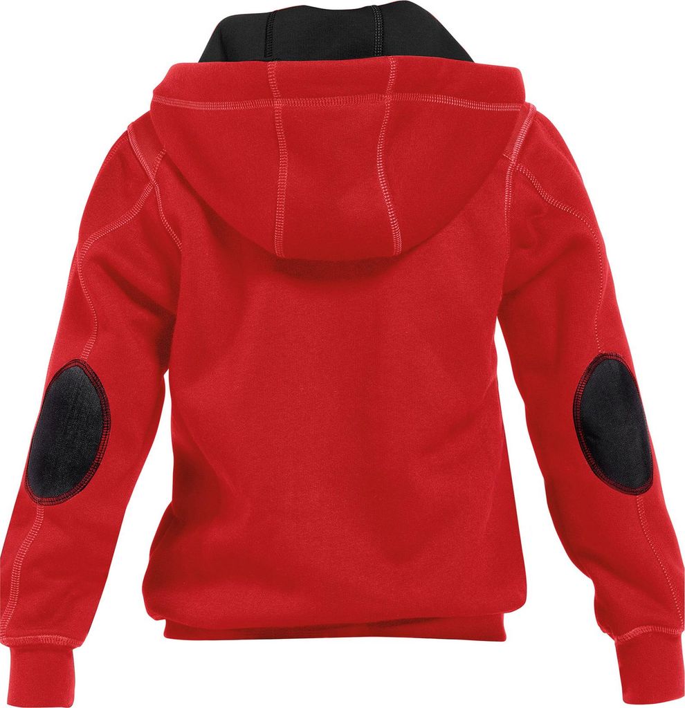 DASSY sweatshirt voor kinderen, model WATSON, rood/zwart, Productafbeelding 