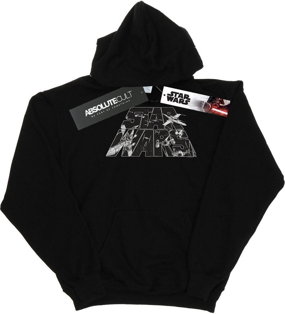 Star Wars - Kapuzenpullover für Herren BI18166 (5XL) (Schwarz)