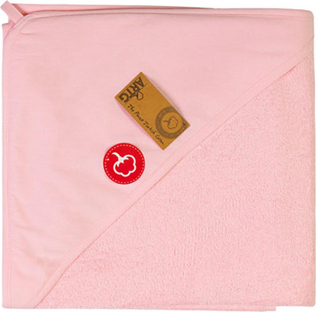 A&R 732.50 | PRINT-Me Baby Hooded Towel Kapuzenhandtuch - 100 x 100 cm - Farbe: Light Pink - Größe: 100 x 100 cm