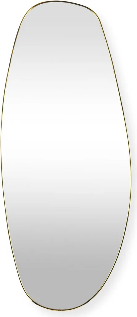 SensaHome Leandro Miroir Mural Organique Design Asymétrique 120x50 cm Or