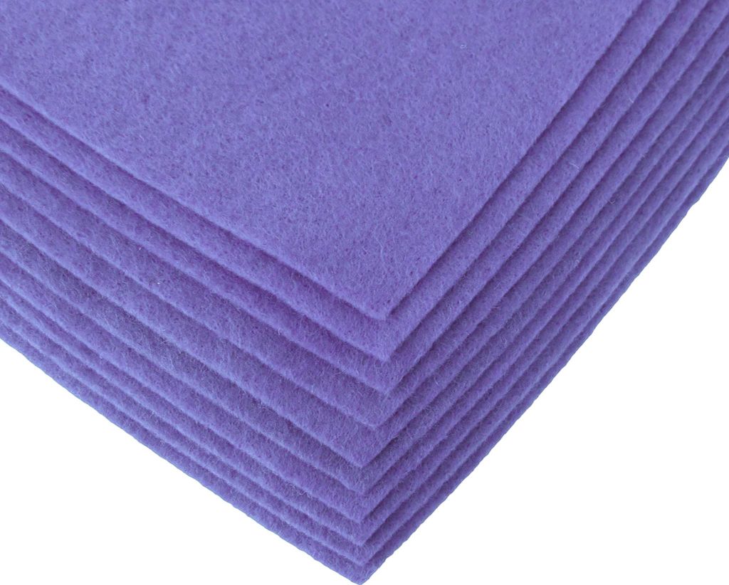 Bastelfilz Bögen 10er-Pack flex Filz A4, Stärke 1,5-2mm, Filzplatte, 50 Farben
