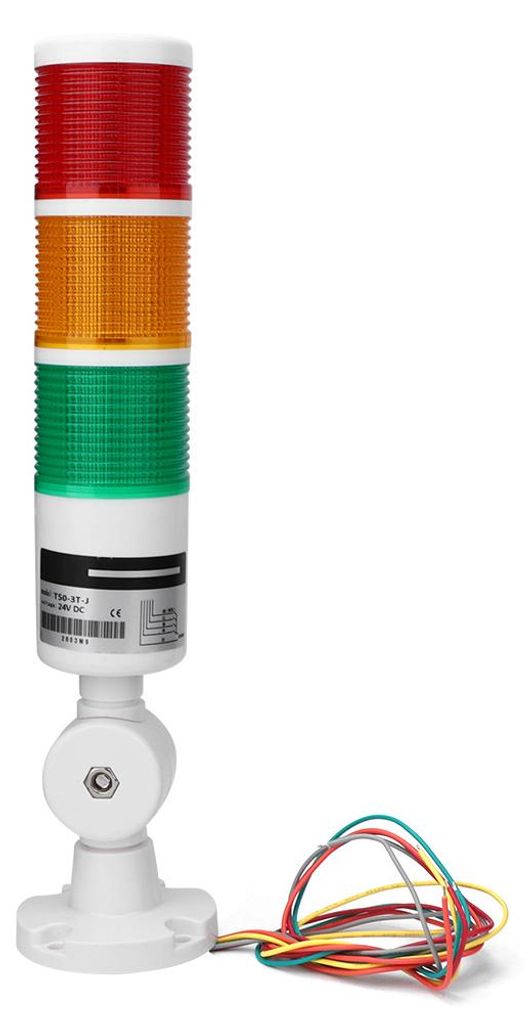 24-V-Alarm-Warnlicht, 3 Farben mit Summton, CNC-Werkzeugmaschinen-Industriewarnung