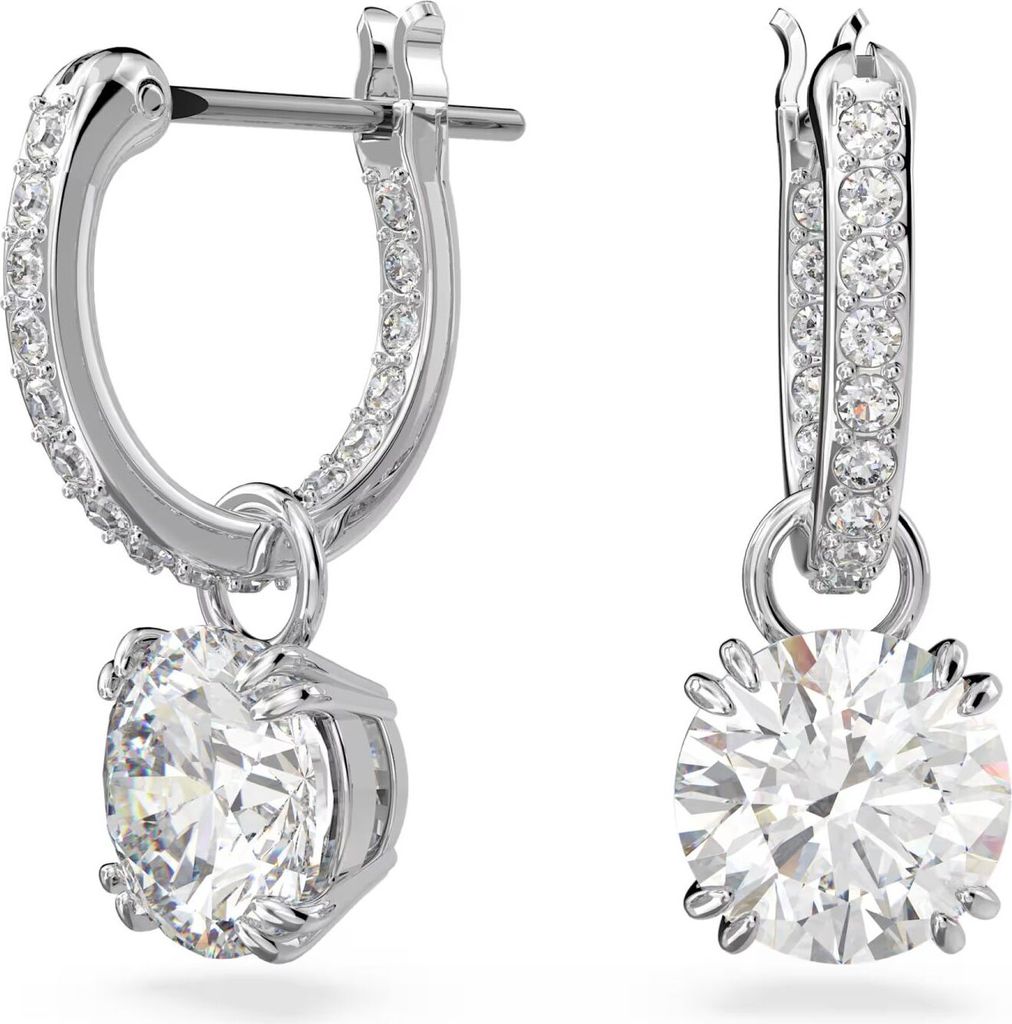 Swarovski Damen Constella Drop-Ohrhänger, Rundschliff, Produktbild 1