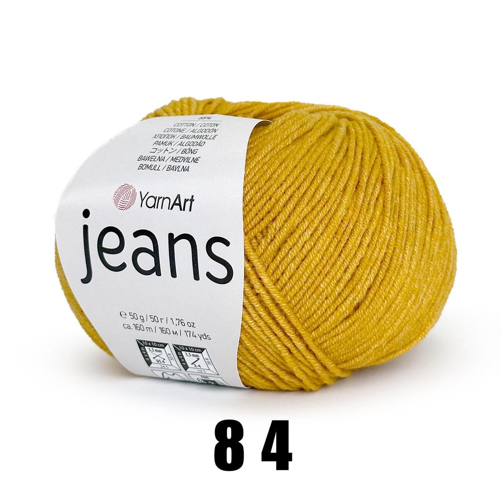 YarnArt Jeans (50g/160M) 84 senf Produktbild 