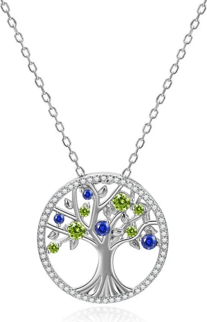 Collier Collier Arbre de Vie en Argent 925 et Zircons AGS1232/47 Chic