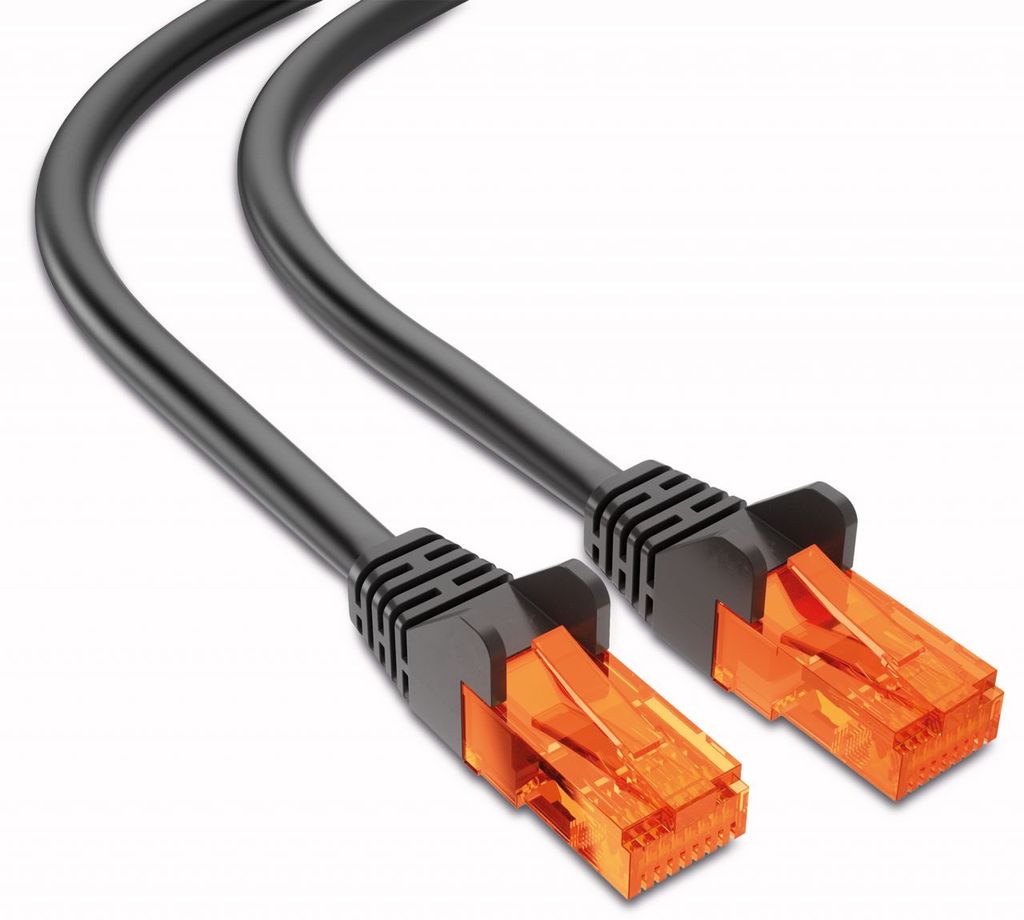 mumbi 2m CAT7 CAT.7 Rohkabel S/FTP Ethernet Lan Patch Netzwerk Kabel  schwarz