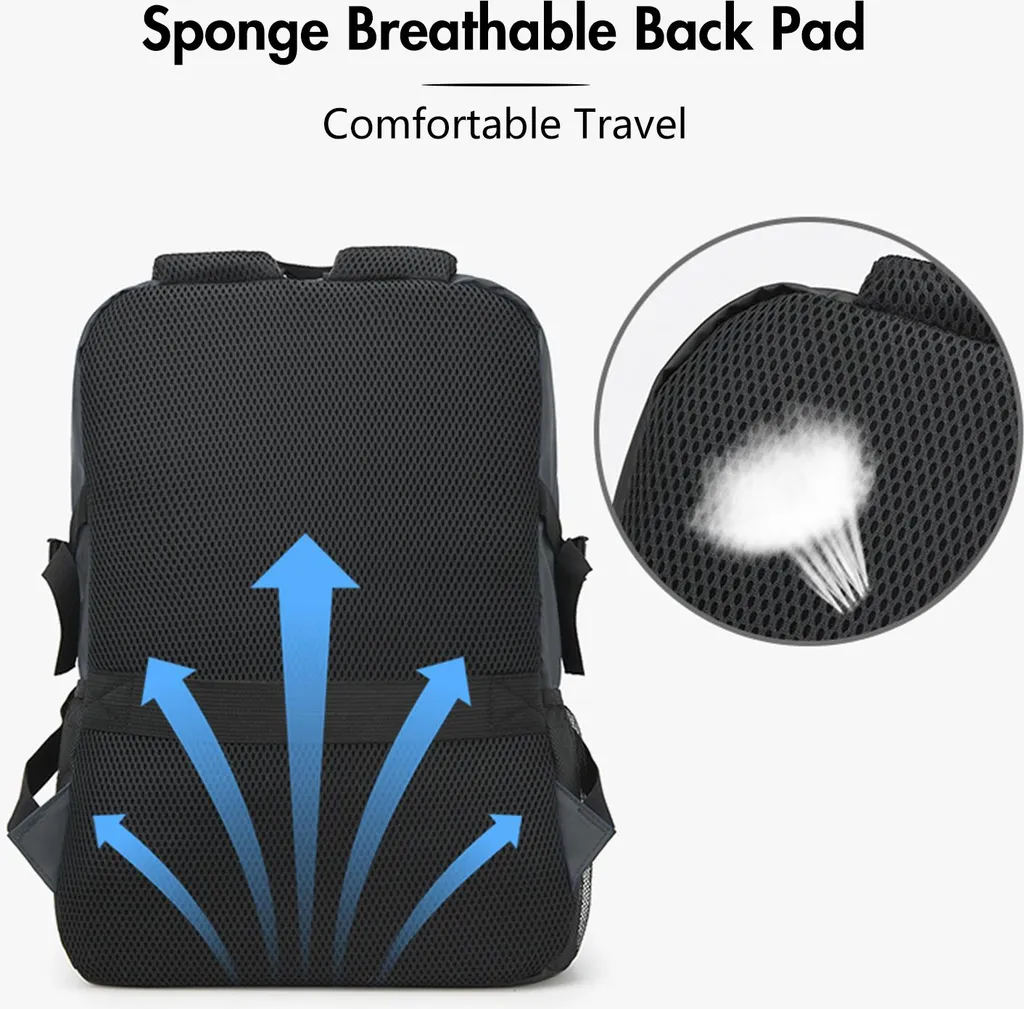 Sac de basket imperméable noir avec compartiment ballon et chaussures