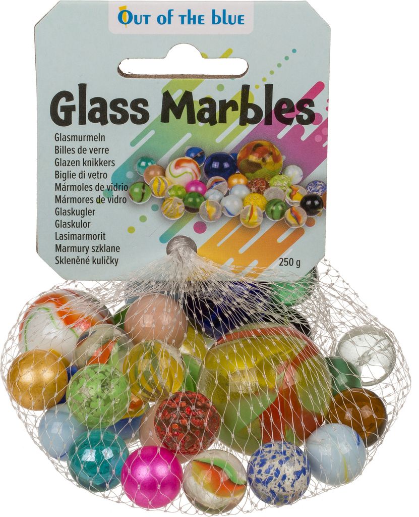 1000 Stück Glasmurmeln Mit Katzenaugen - 1,4 Cm, Bunt, Für Spiele & Deko, Aus Massivem Glas