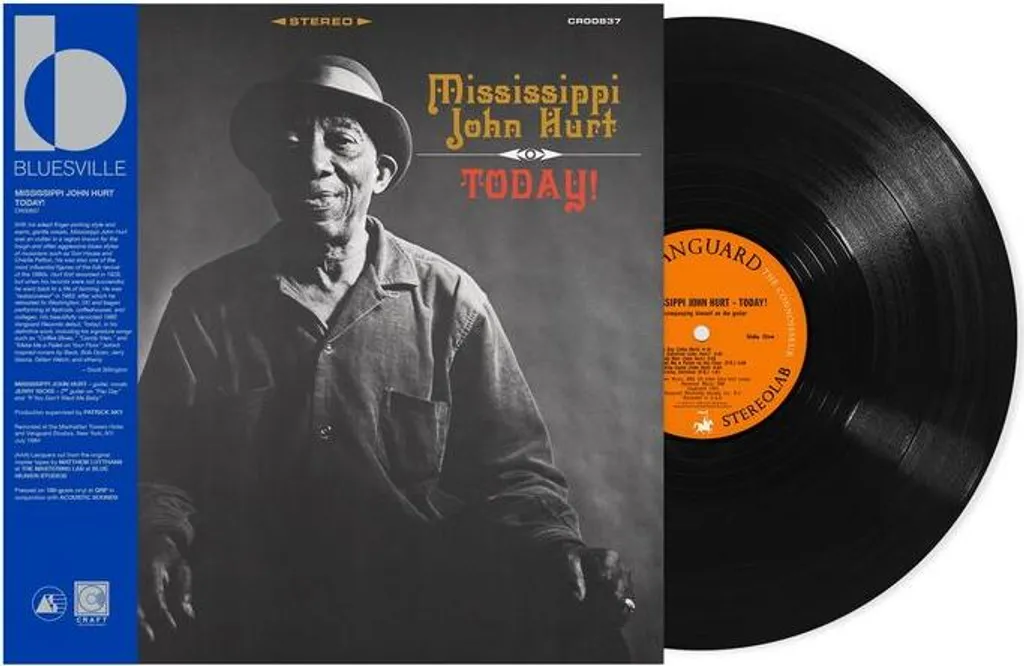Vinyle Mississippi John Hurt Today LP 180g Réédition Universal Music