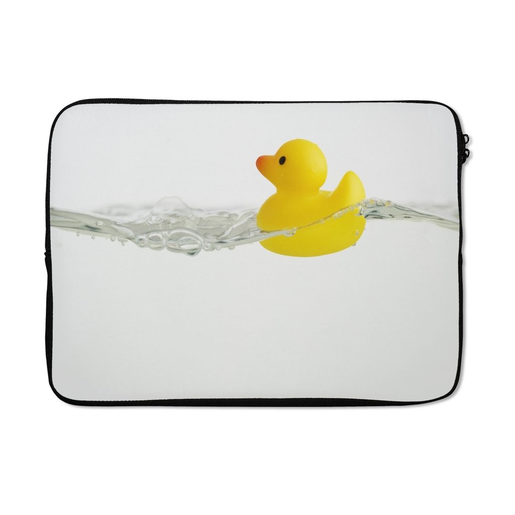 MuchoWow Laptop Hülle 14 ZollBade-Ente im Wasser Laptoptasche - Laptoptasche - Stoßsicher - Schutzhaube