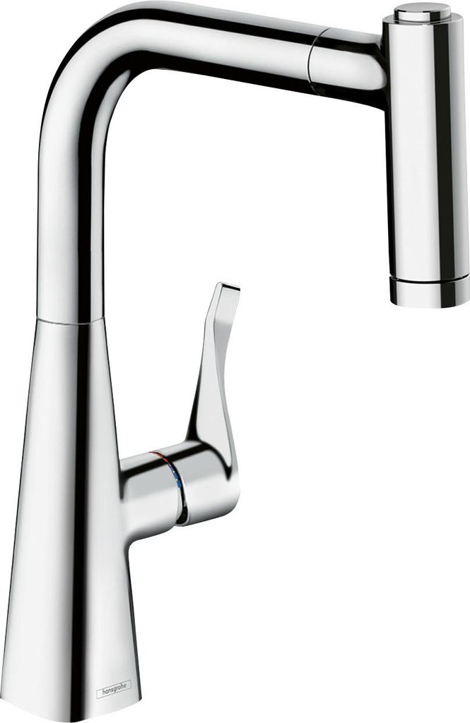 hansgrohe Metris M71 Einhebel-Küchenmischer 220, Eco, Ausziehbrause, chrom, 73823000