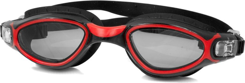 AQUA SPEED Schwimmbrille Calypso schwarz/rot Taucherbrille