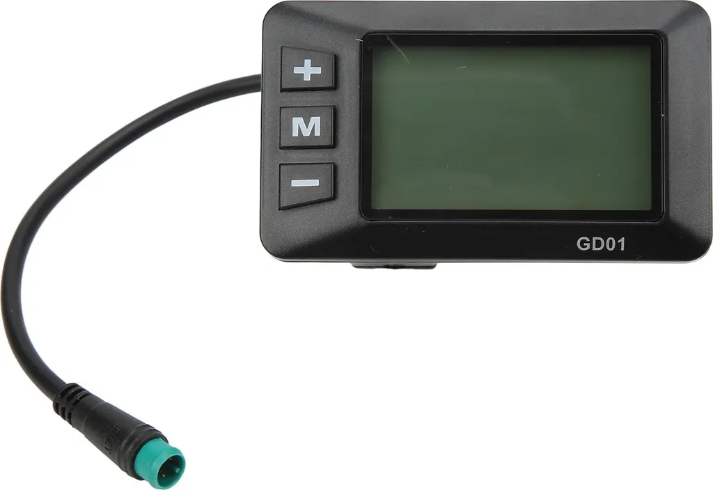 Controllo LCD GD01 E-Bike 36V 48V | Connettore Impermeabile 5 Pin