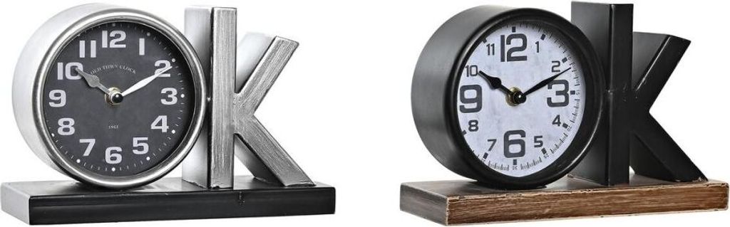Bordur DKD Home Decor Schwarz Silberfarben (2 Stück)