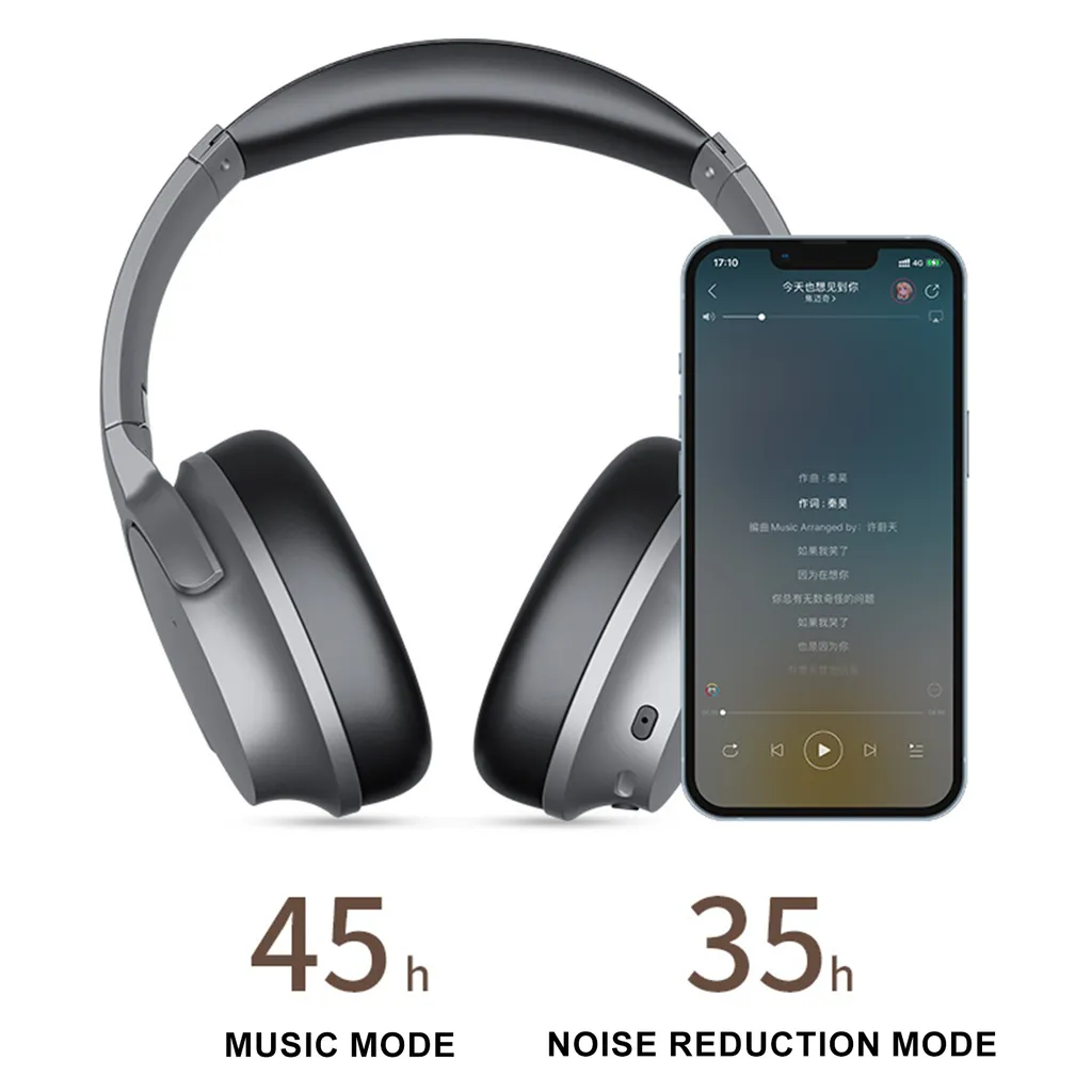 Oreillette Bluetooth triple mode ANC et transparence KO-STAR gris
