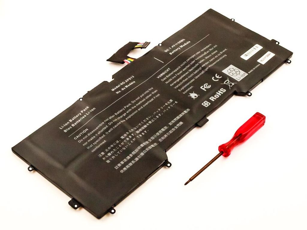 Akku für DELL ersetzt Y9N00 Li-Polymer, 7,4V, 7430mAh, 55,0Wh