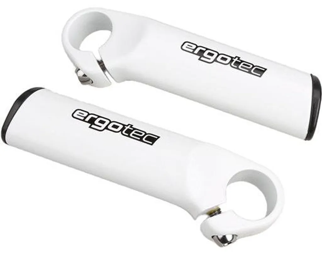 Bar-ends Ergotec X-Tas-y White 52724001 - Embouts de Guidon Blancs