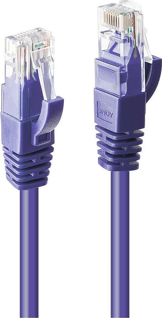 Lindy 48127 Cat6 U/UTP Kabel, violett, 10m