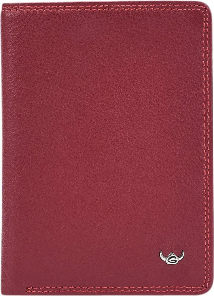 Golden Head Polo RFID Protect ID Wallet Red | Portafoglio Pelle Rossa